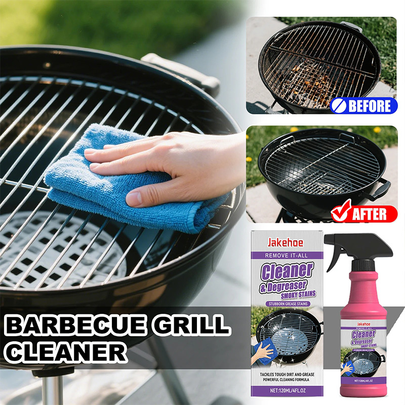Commercial Kitchen Grease Cleaner - Barbecue Grill Cleaner Heavy Duty Grease