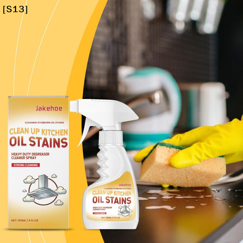 Commercial Kitchen Grease Cleaner - Jakehoe 120ml Grease Remover Powerful Kitchen