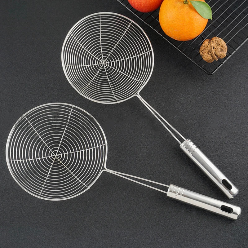 Stainless Steel Long Handle Fo - Commercial Kitchen Oil Filter avaliação e preço