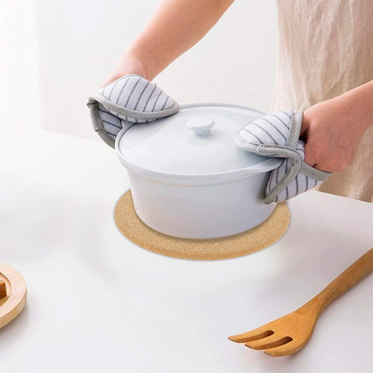 Cork Pot Holder Heat Resistant - Commercial Kitchen Floor avaliação e preço