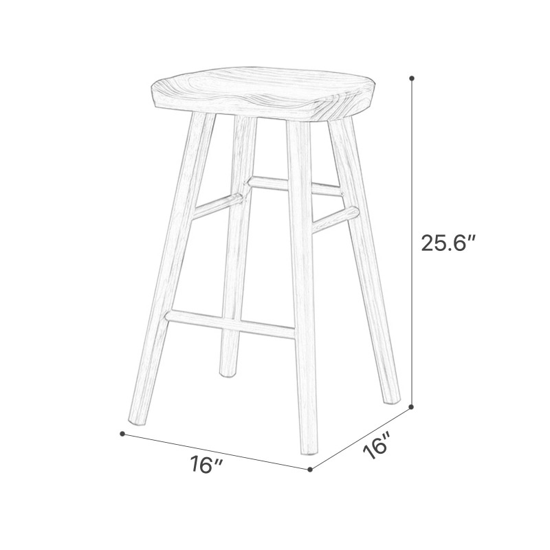 Japanese Retro Bar Stool Minim - Commercial Kitchen Designer avaliação e preço