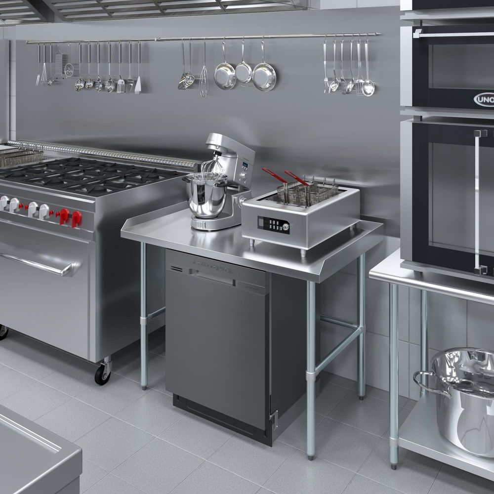 Commercial Work Table Open Bas - Commercial Kitchen Backsplash avaliação e preço