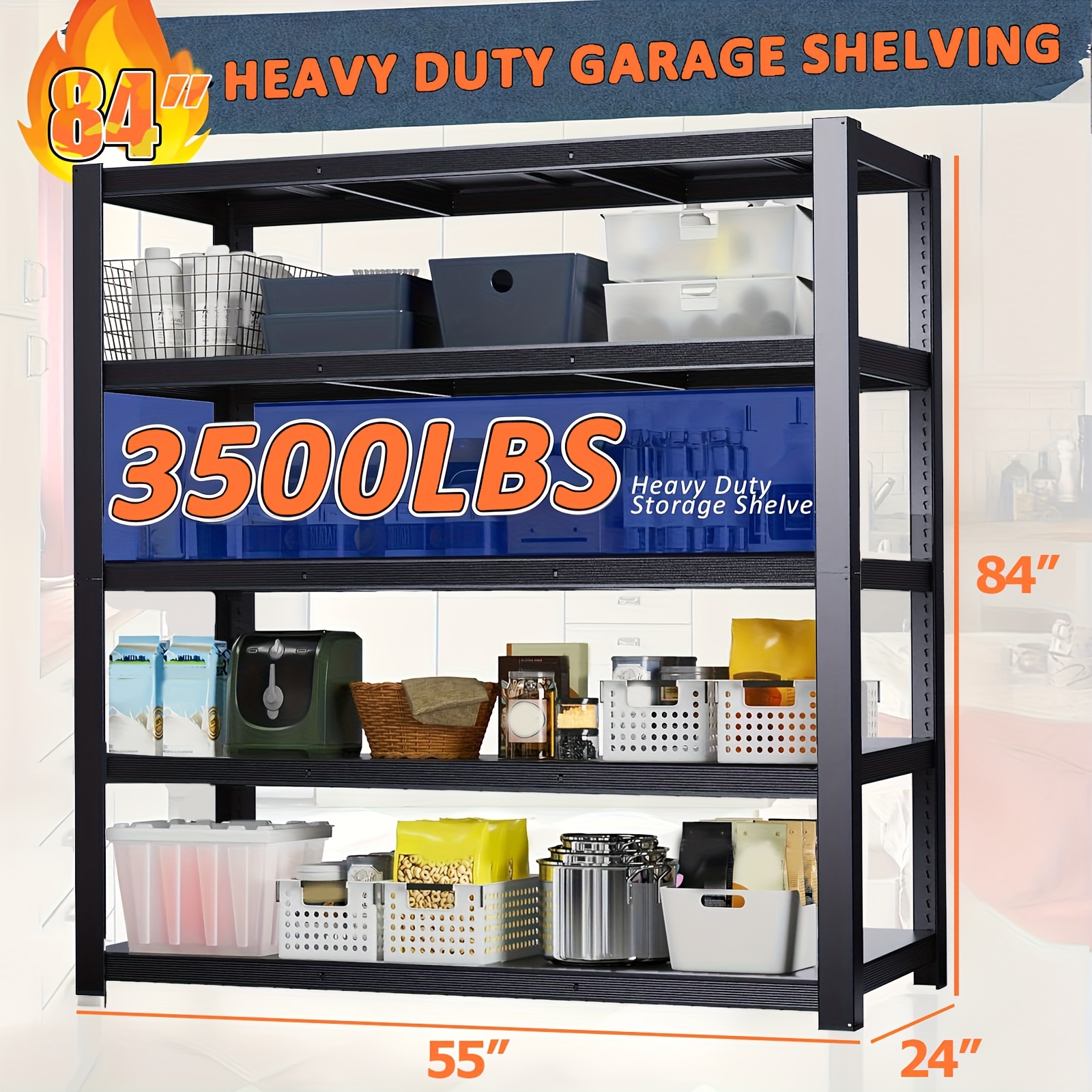 Heavy Duty 5-Tier Industrial S - Commercial Kitchen In Residential Home avaliação e preço