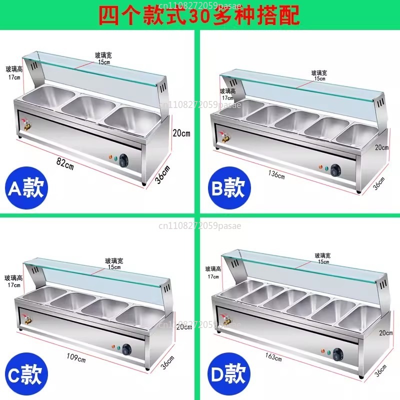 Fast food insulation table com - Bain Marie Food Warmer avaliação e preço