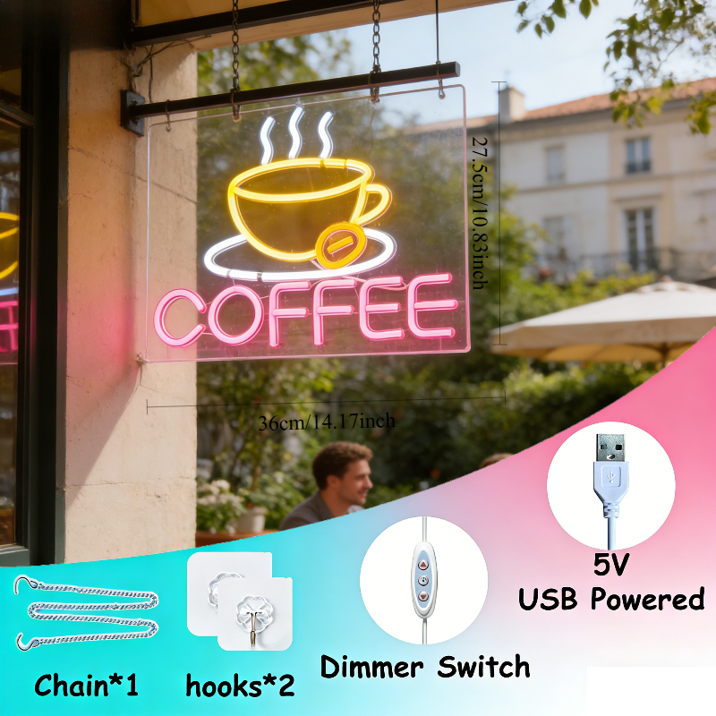 Coffee Cup Neon Light Sign for - Commercial Kitchen Store avaliação e preço