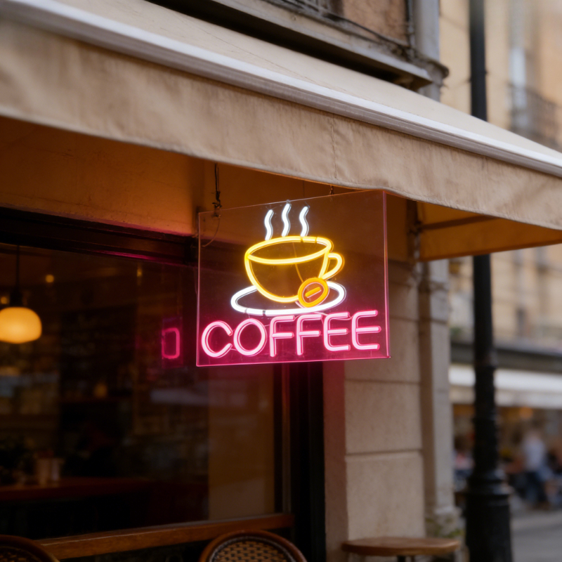 Coffee Cup Neon Light Sign for - Commercial Kitchen Store avaliação e preço