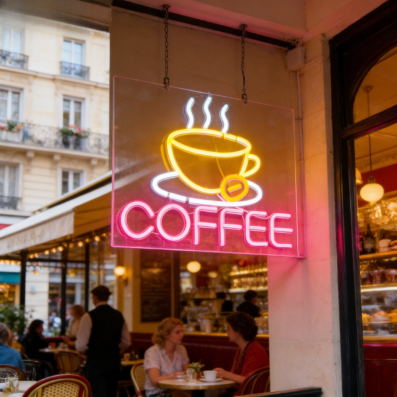 Coffee Cup Neon Light Sign for - Commercial Kitchen Store avaliação e preço