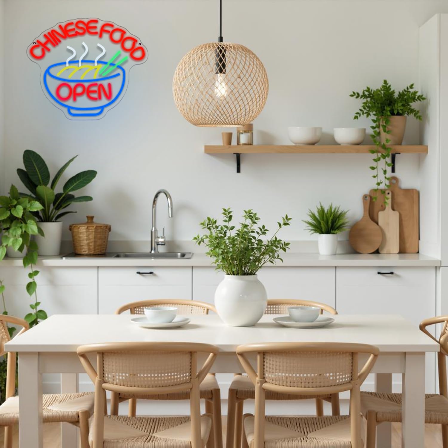 Chinese Food Open Neon Sign Ra - Commercial Kitchen Store avaliação e preço
