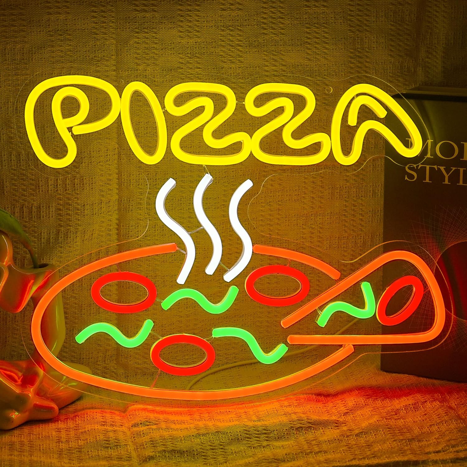 Pizza Neon Sign USB Dimmable L - Commercial Kitchen Store avaliação e preço