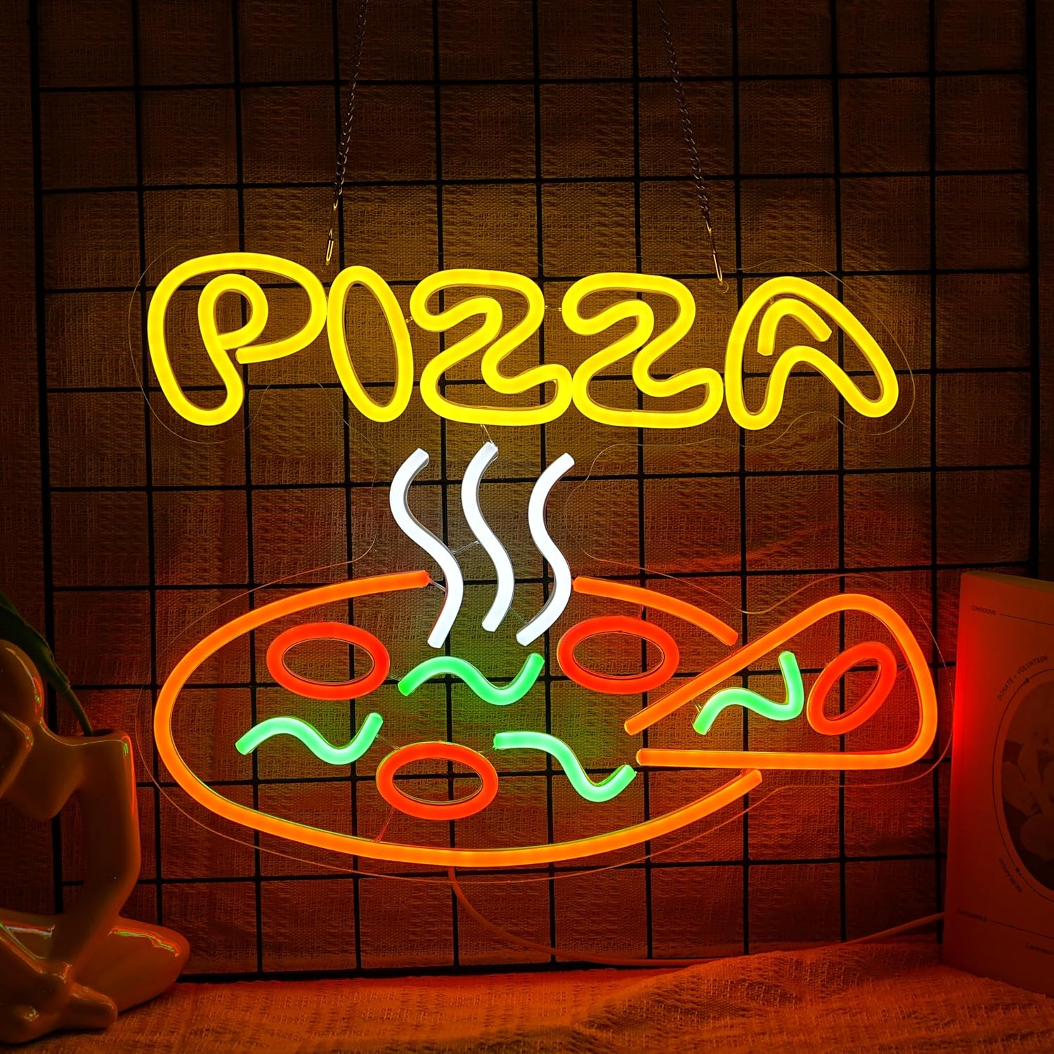 Pizza Neon Sign USB Dimmable L - Commercial Kitchen Store avaliação e preço