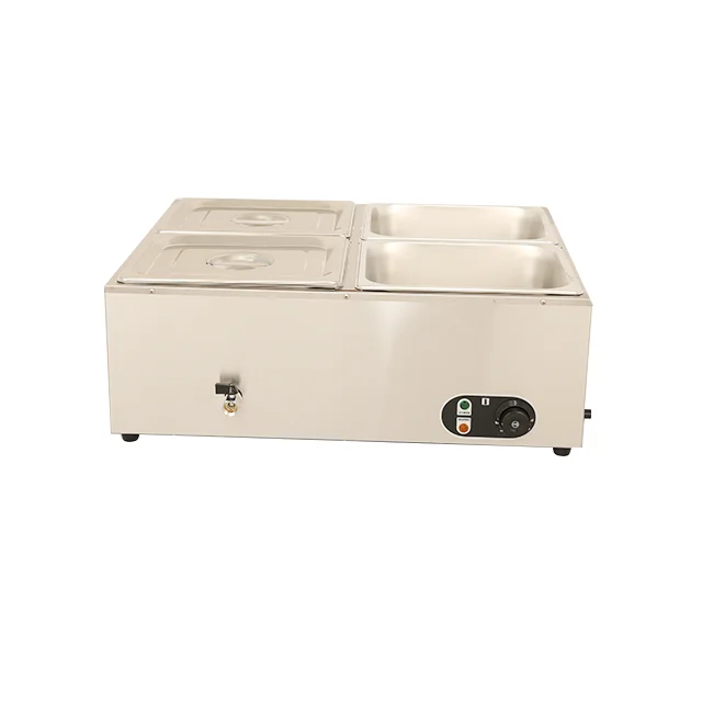 #4-pots Bain Marie commercial  - Bain Marie Food Warmer avaliação e preço