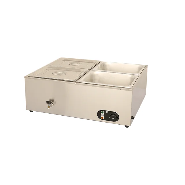 #4-pots Bain Marie commercial  - Bain Marie Food Warmer avaliação e preço