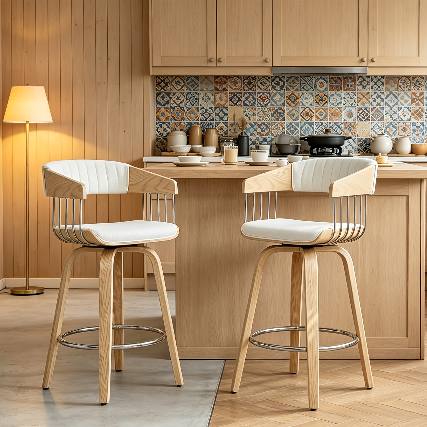 Set of 2 Swivel Bar Stools Stu - Commercial Kitchen Designer avaliação e preço