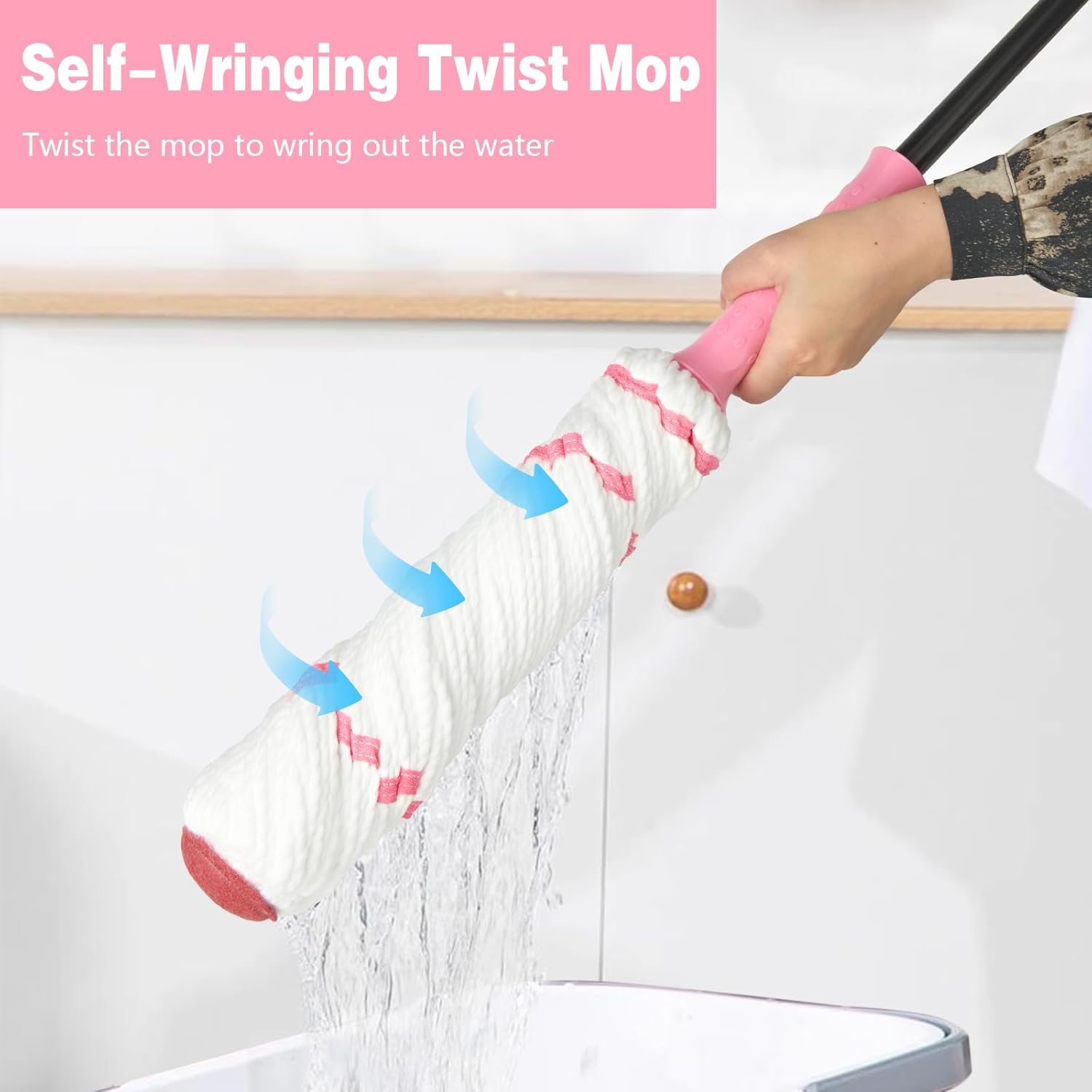 Self-Wringing Twist Mop for Fl - Commercial Kitchen Floor avaliação e preço