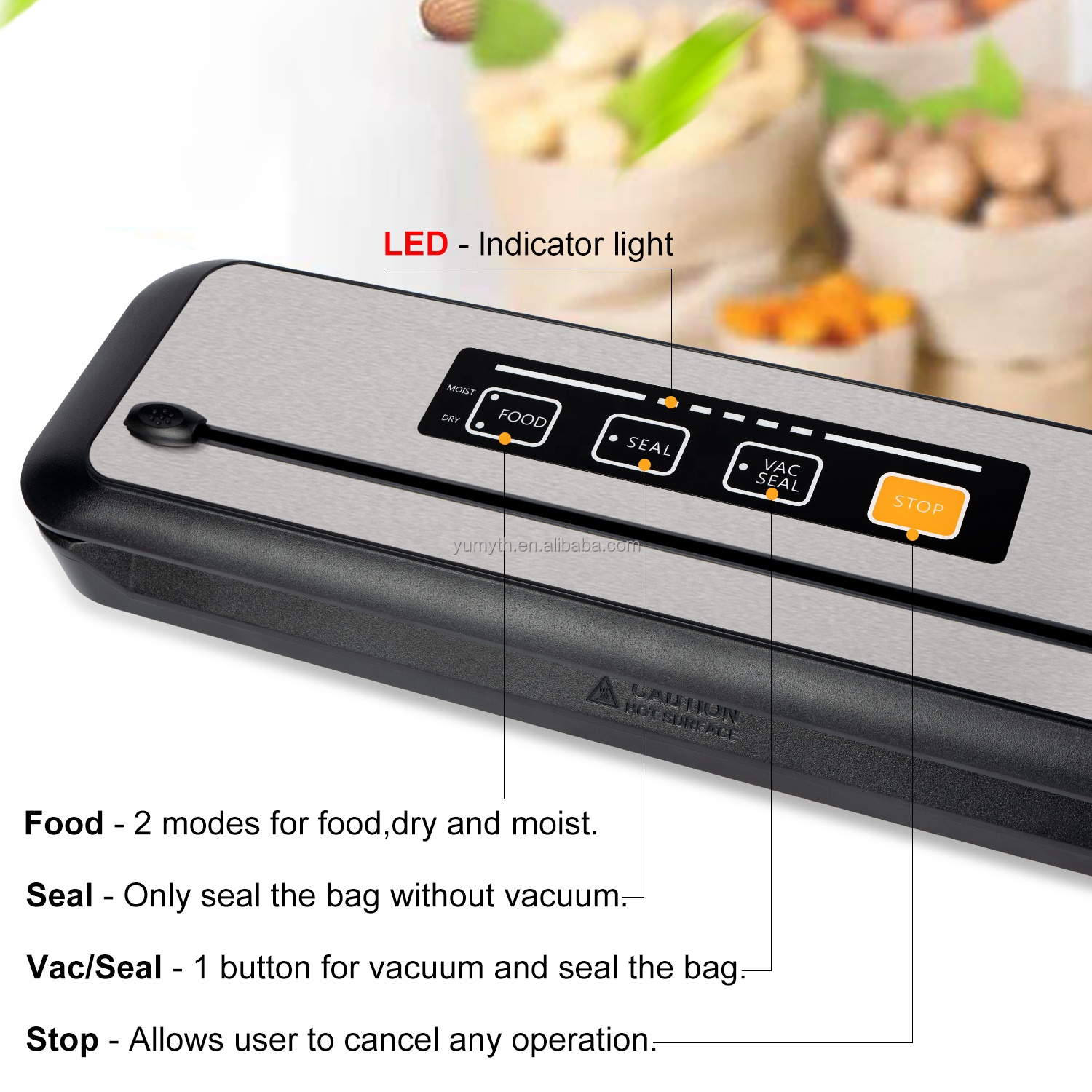 Portable USB-Powered Food Vacu - Vacuum Sealer avaliação e preço