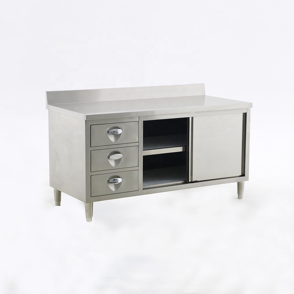 Stainless steel kitchen bench  - Commercial Kitchen Backsplash avaliação e preço