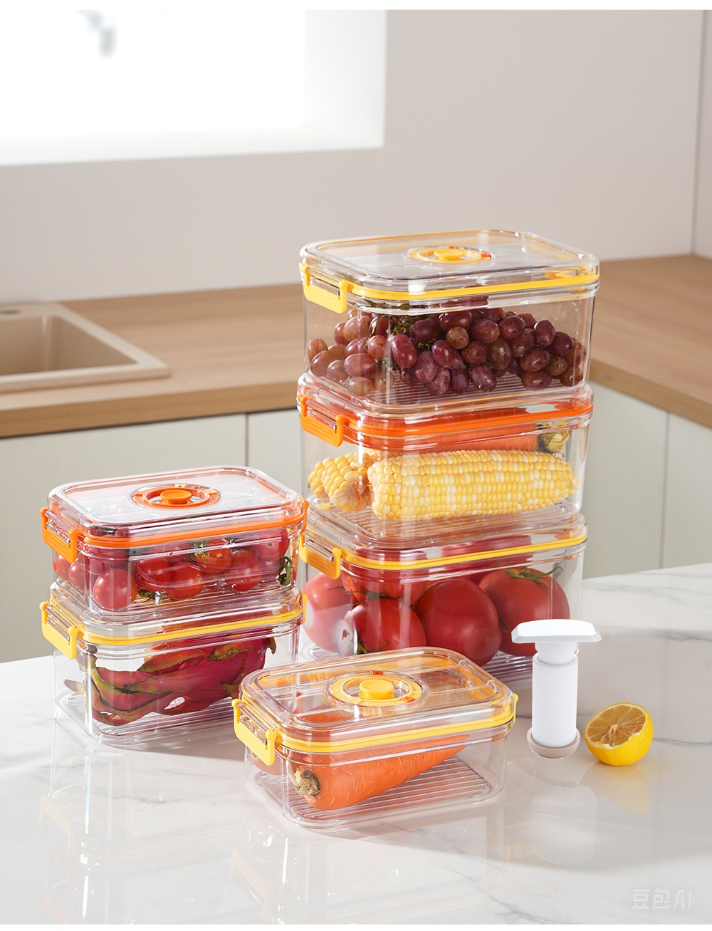 Vacuum Fresh-keeping Box Refri - Commercial Kitchen Shed avaliação e preço