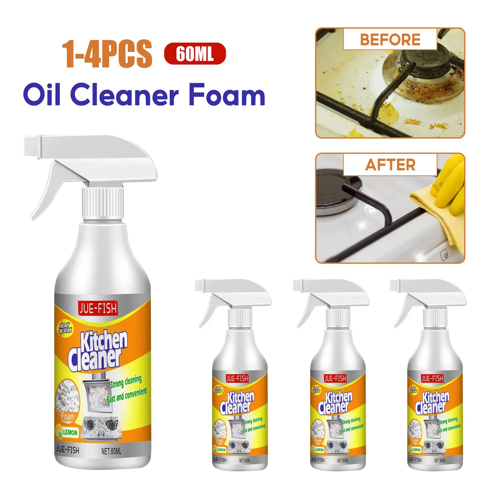 Oil Cleaner Bubble Spray Remov - Commercial Kitchen Grease Cleaner avaliação e preço