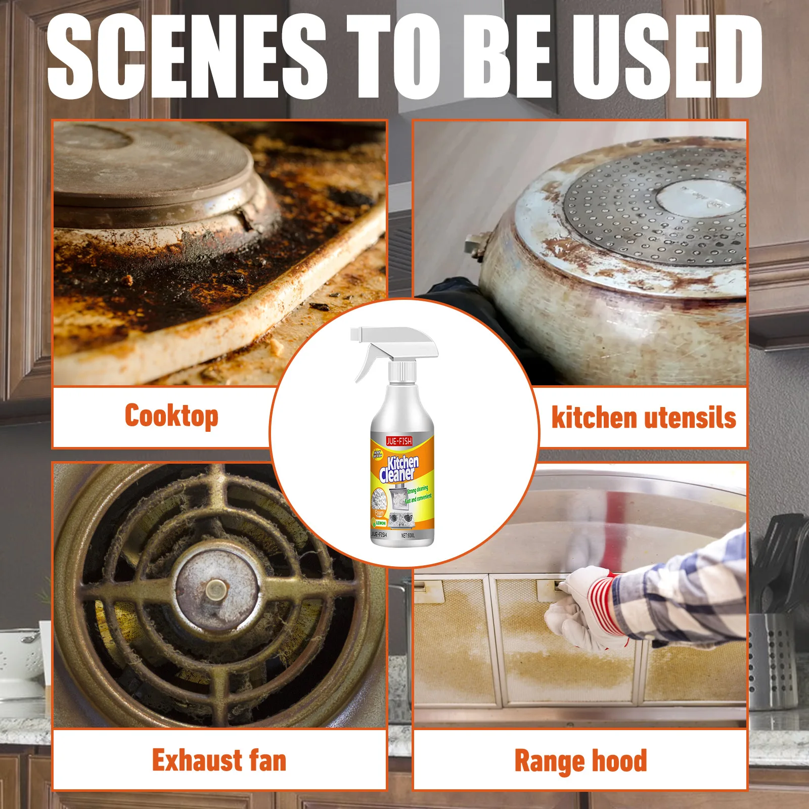 Oil Cleaner Bubble Spray Remov - Commercial Kitchen Grease Cleaner avaliação e preço