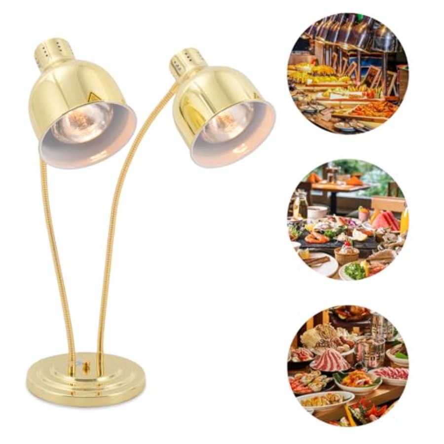 2-Head Food Warmer Lamp for Re - Commercial Kitchen Warmer avaliação e preço