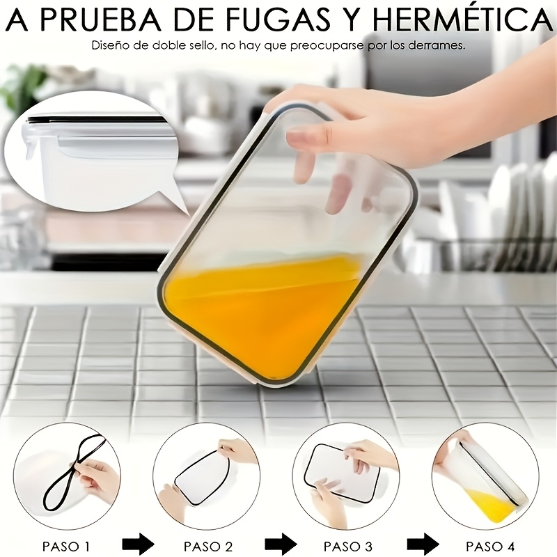8Pcs Set Includes 4 Containers - Commercial Kitchen Shed avaliação e preço