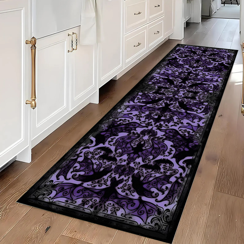 Gothic Skull & Bat Runner Area - Commercial Kitchen Floor avaliação e preço