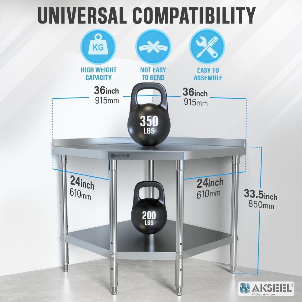 StainlSteel Work Table - ood P - Commercial Kitchen Backsplash avaliação e preço