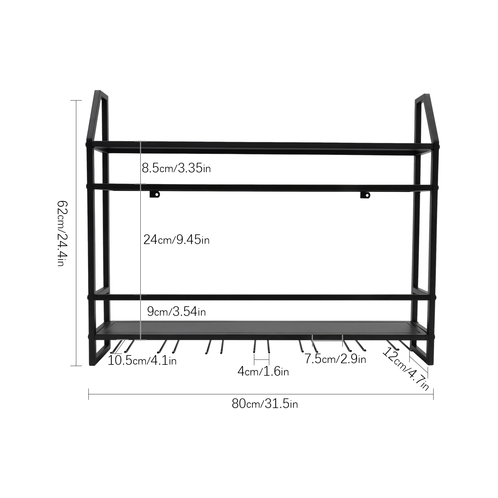 Double-layer Wine Rack Wall-Mo - Commercial Kitchen Shed avaliação e preço