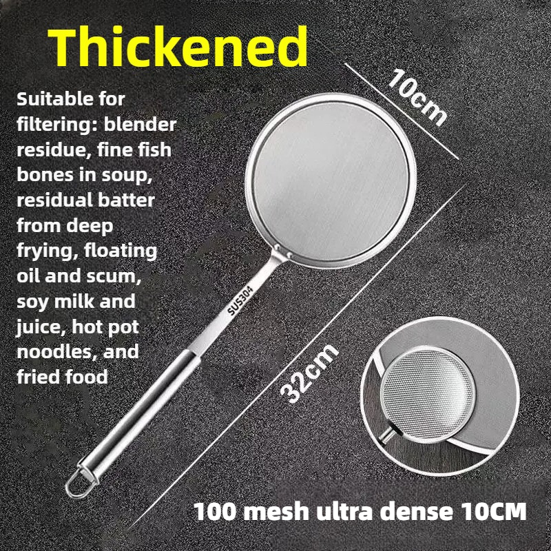 1 Pack Skimmer Spoon 304 Stain - Commercial Kitchen Oil Filter avaliação e preço