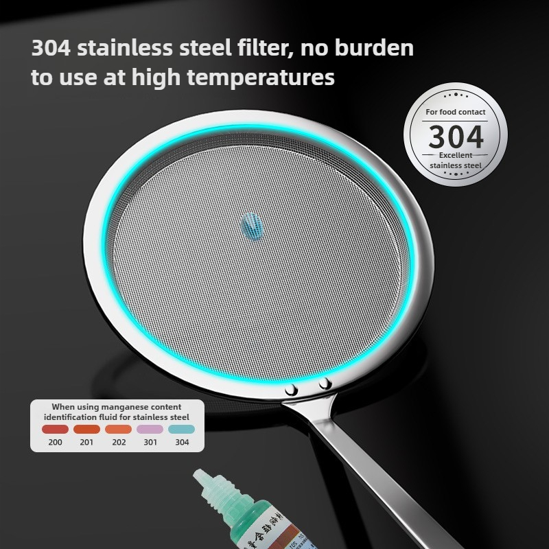 1 Pack Skimmer Spoon 304 Stain - Commercial Kitchen Oil Filter avaliação e preço