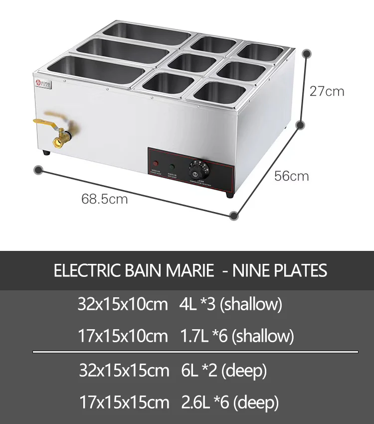 -Hotel Restaurant Chaffing Dis - Bain Marie Food Warmer avaliação e preço