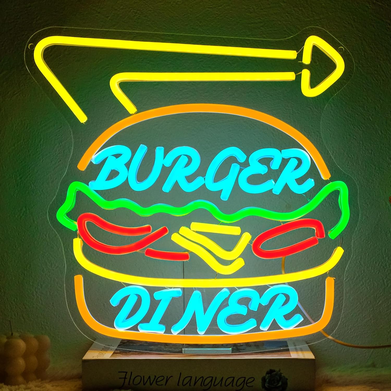 Burger Neon Sign Bussiness Art - Commercial Kitchen Store avaliação e preço