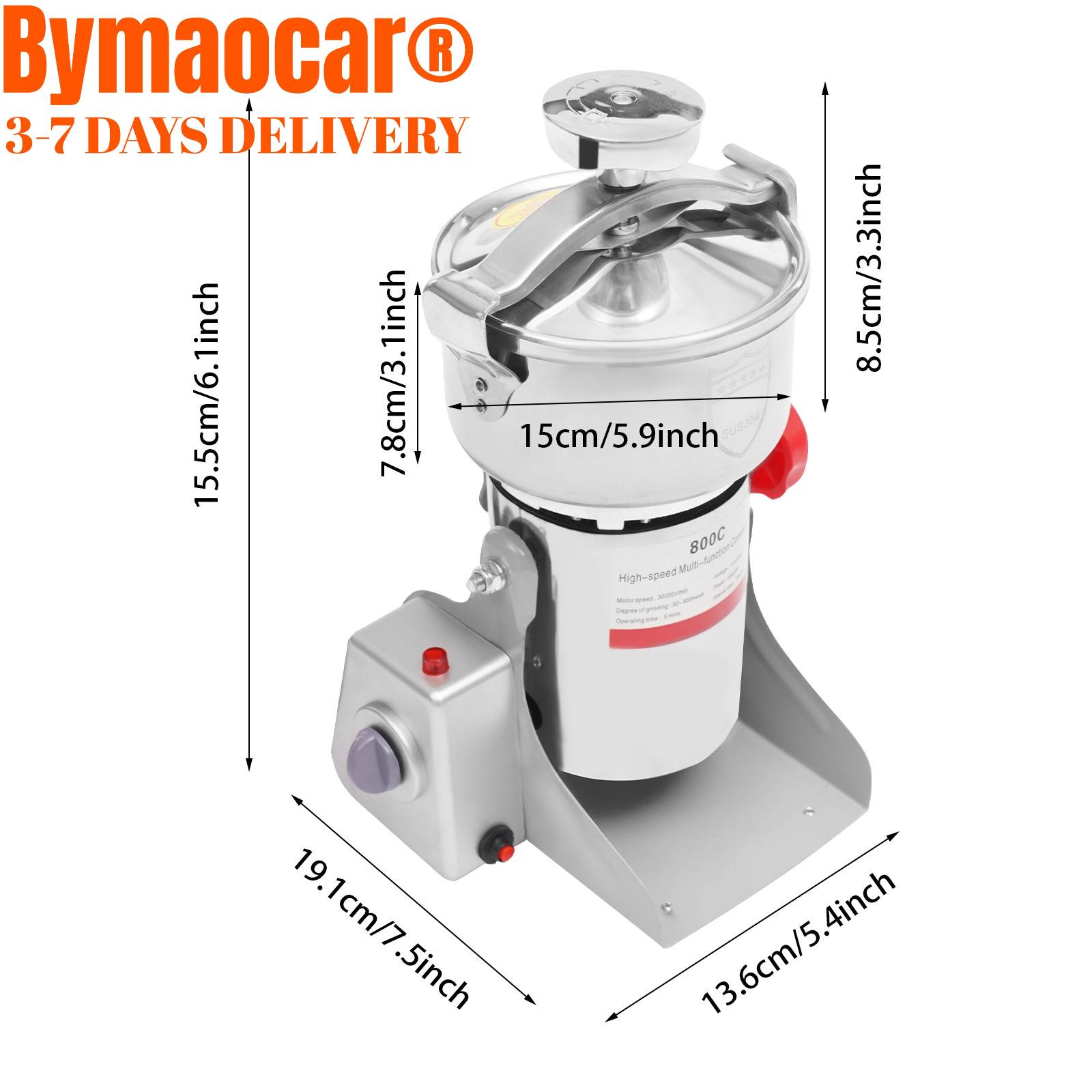 800g Electric Grain Grinder Mi - Commercial Kitchen Store avaliação e preço