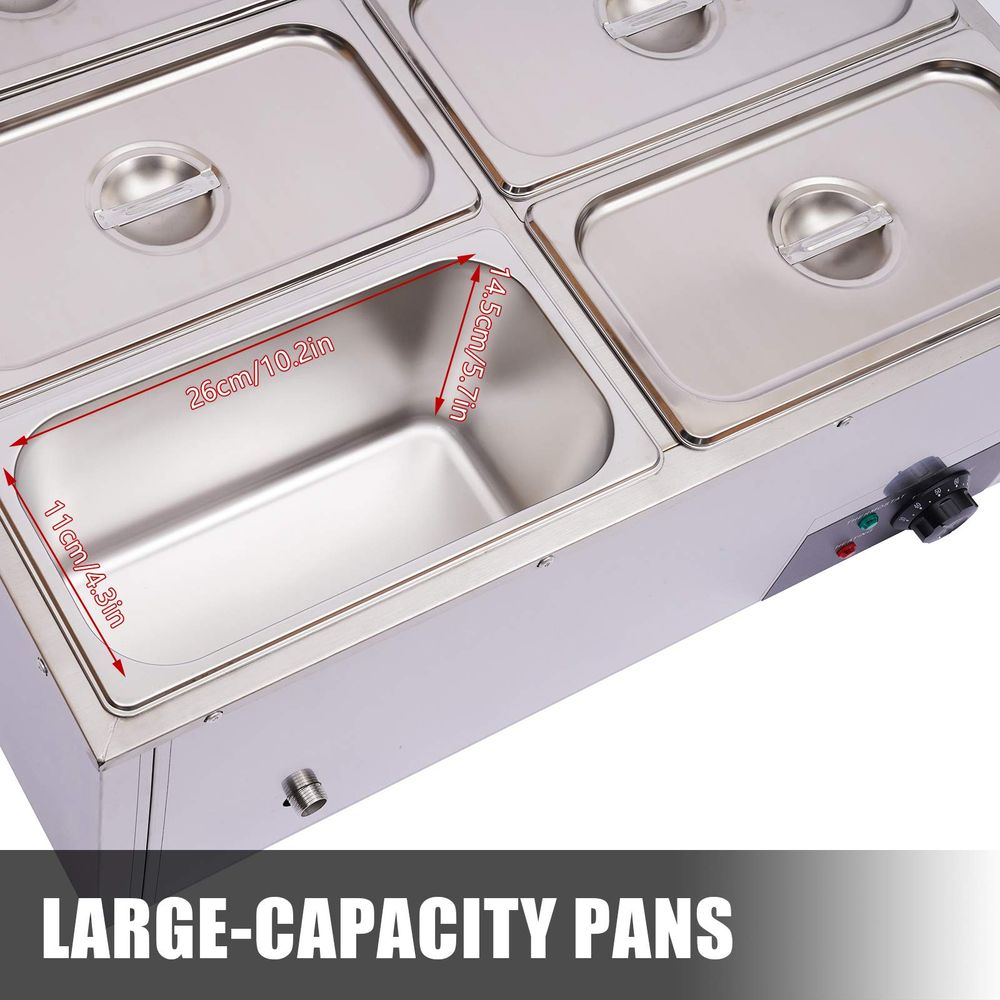 850W Commercial Electric Food  - Bain Marie Food Warmer avaliação e preço