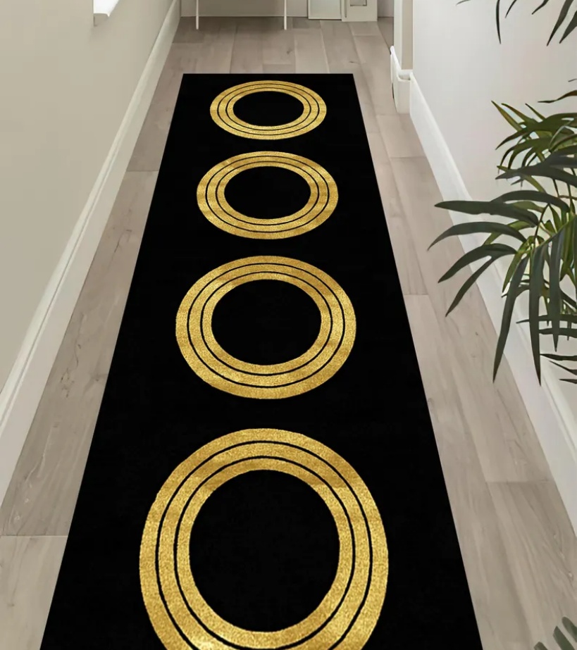 Luxury Black Gold Greek Key Bo - Commercial Kitchen Floor avaliação e preço