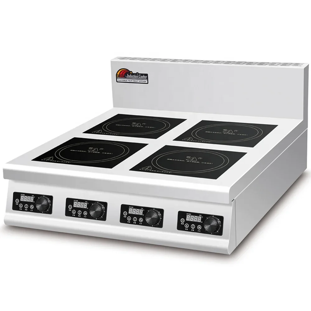 4 Burner Flat Industrial Comme - Range Commercial Kitchen avaliação e preço