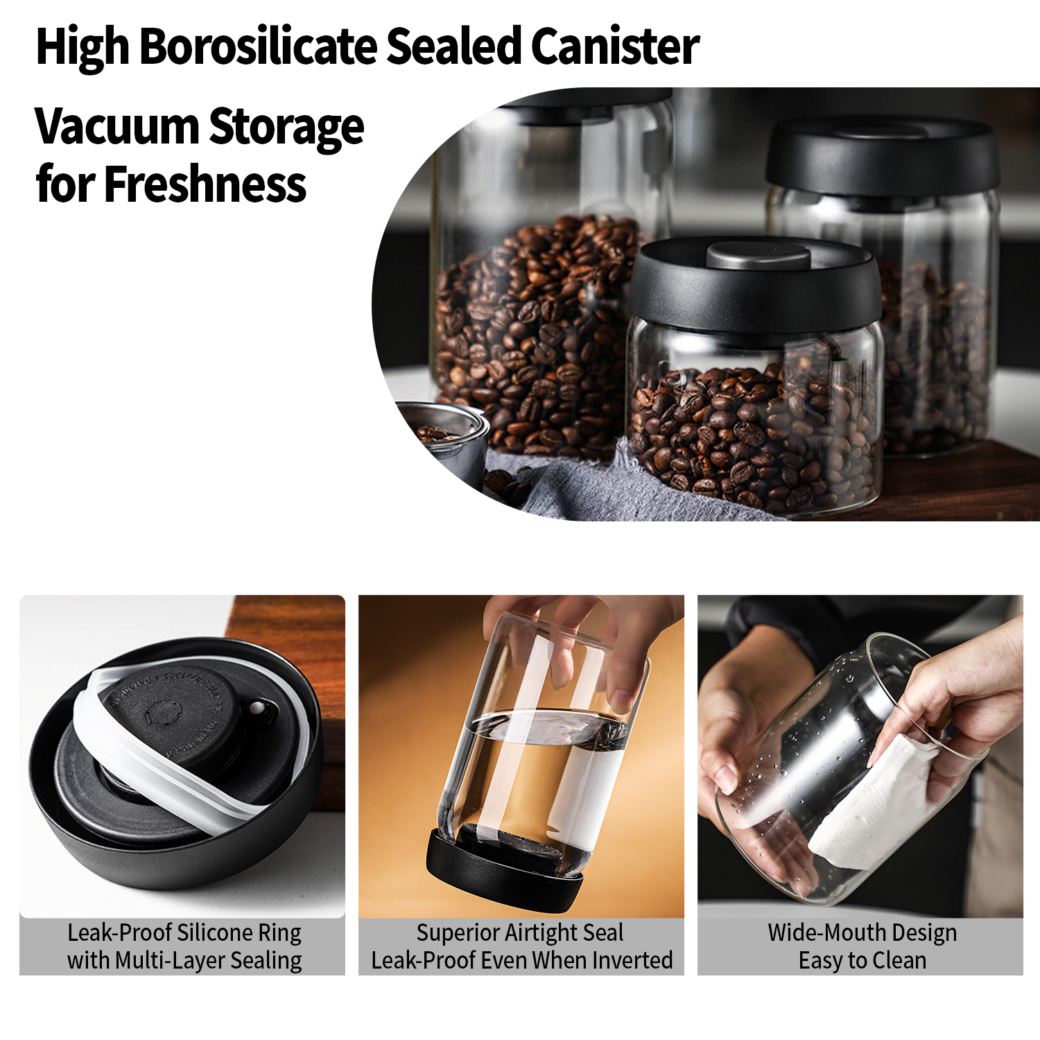 OANKR Vacuum Coffee Canister 5 - Vacuum Sealer avaliação e preço