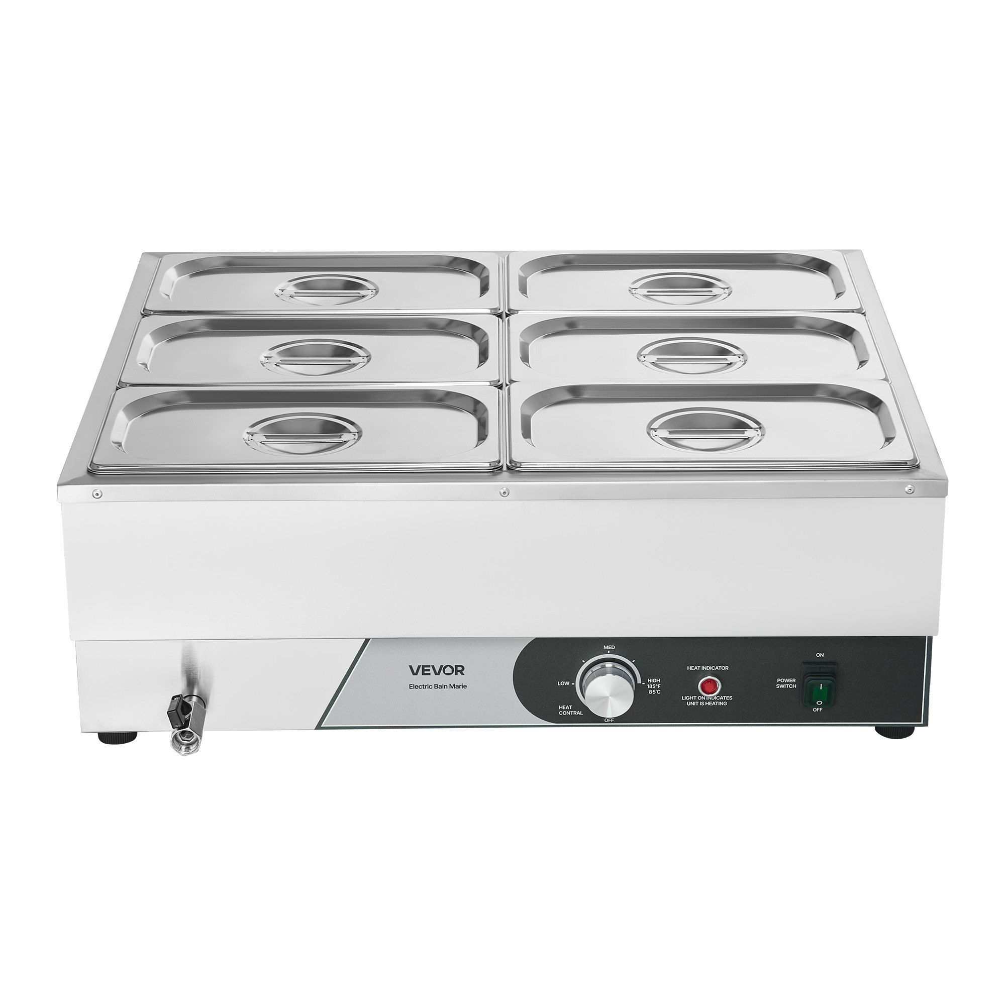 Commercial Food Warmer, 1500W  - Bain Marie Food Warmer avaliação e preço