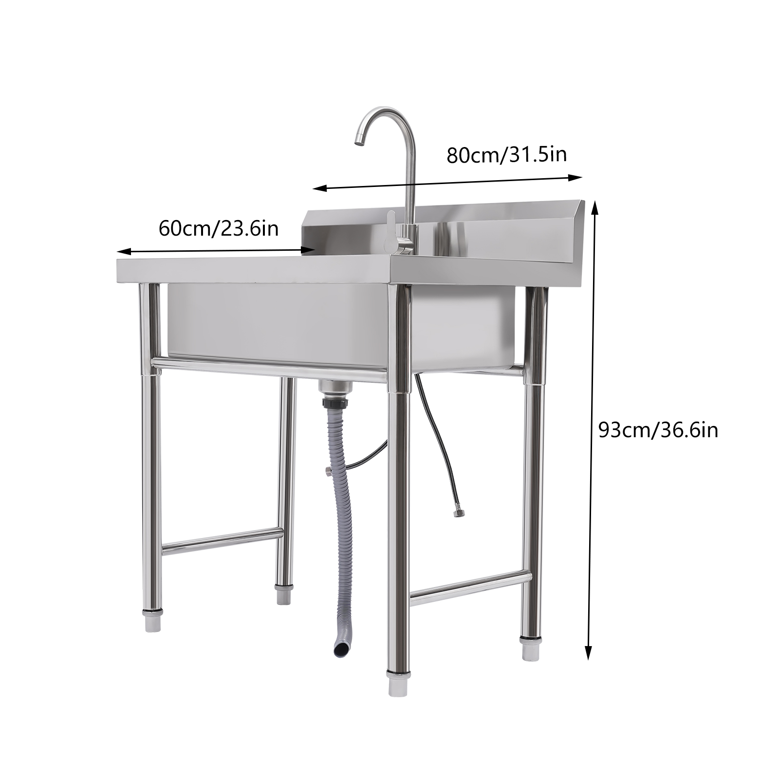 Stainless Steel Commercial Sin - Commercial Kitchen Backsplash avaliação e preço