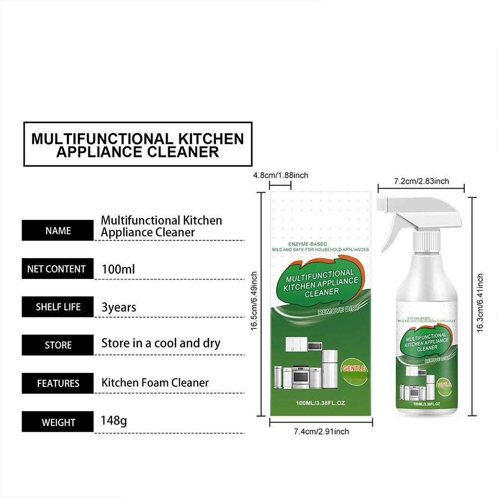 100ml Kitchen Appliance Cleane - Commercial Kitchen Grease Cleaner avaliação e preço