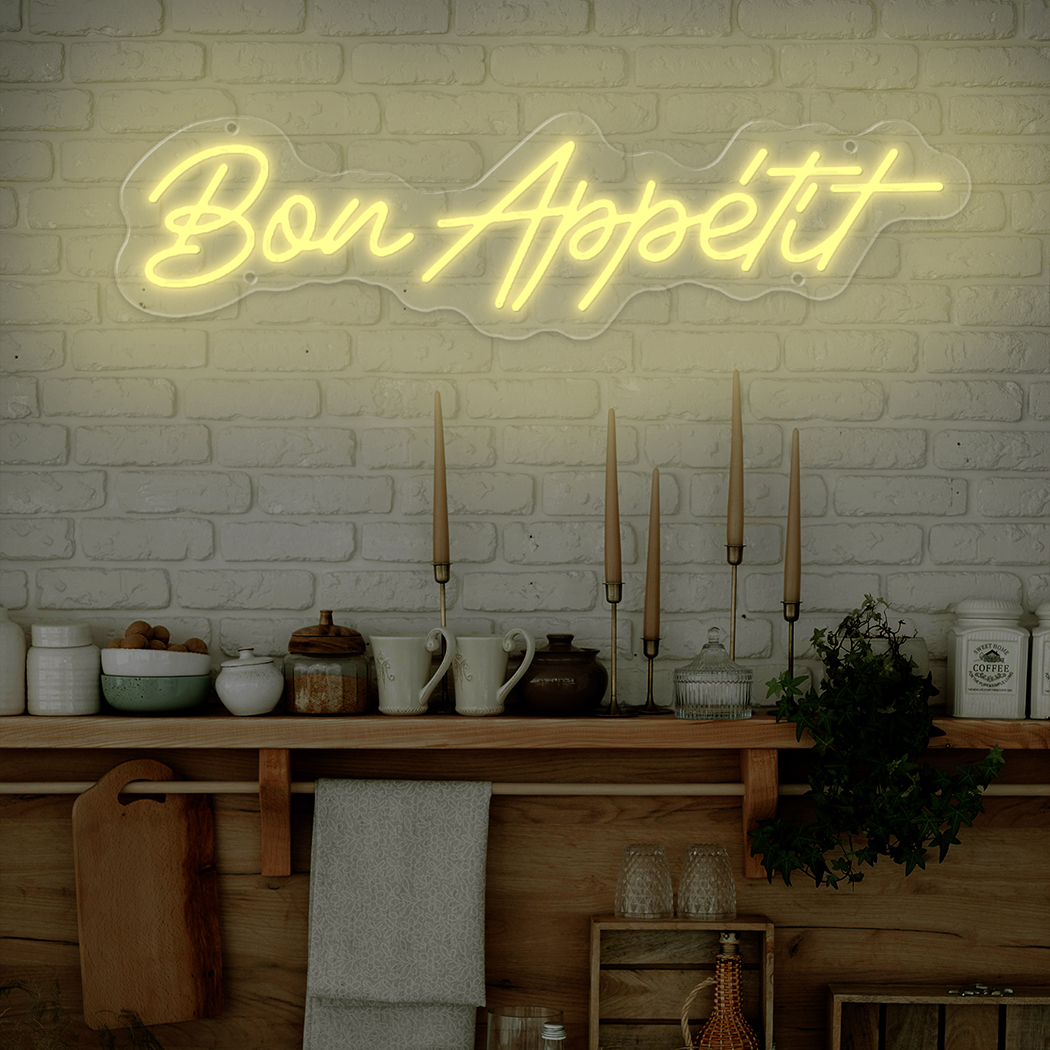 Bon Appetite Neon LED Sign Wal - Commercial Kitchen Store avaliação e preço