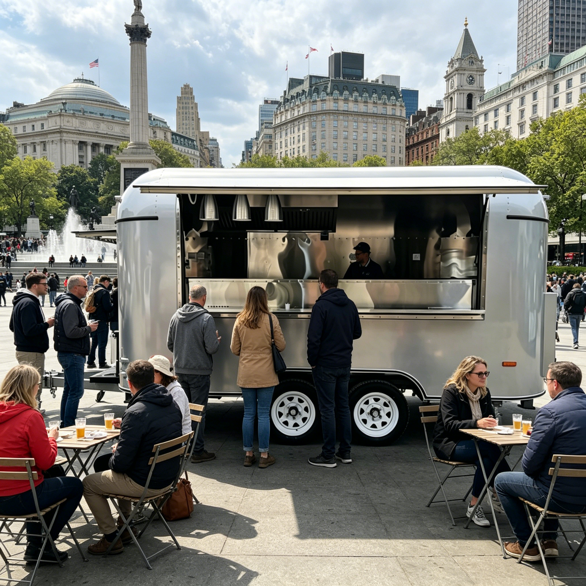 Stainless Steel Food Trailer M - Commercial Kitchen Layouts avaliação e preço
