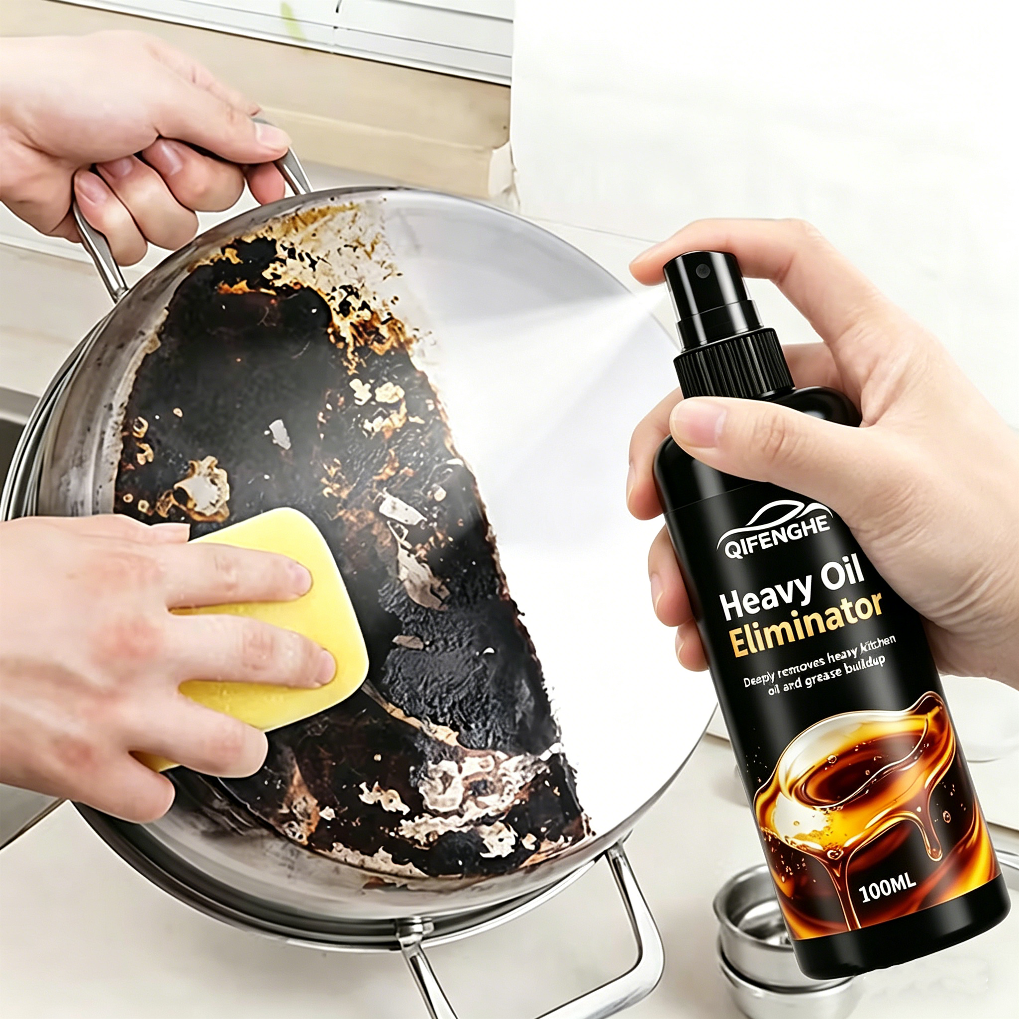 Heavy Oil Eliminator Spray, Ki - Commercial Kitchen Grease Cleaner avaliação e preço