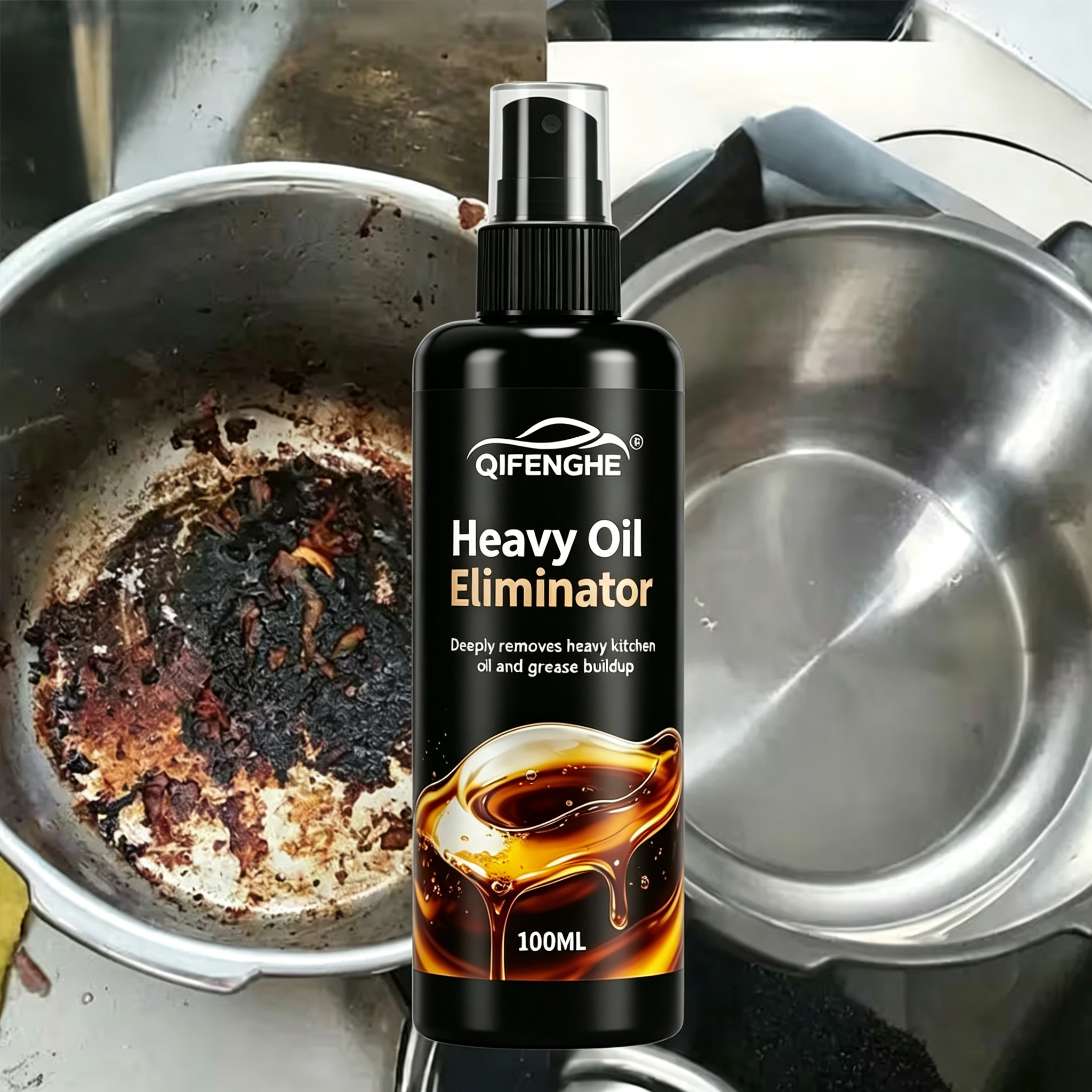 Heavy Oil Eliminator Spray, Ki - Commercial Kitchen Grease Cleaner avaliação e preço