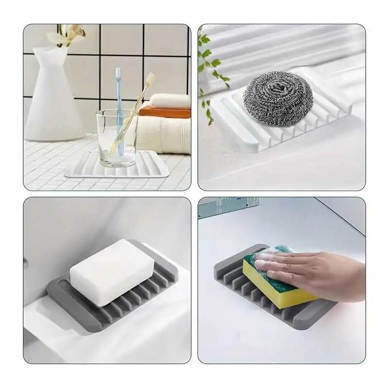 New 1PC Silicone Draining Soap - Commercial Kitchen Shed avaliação e preço