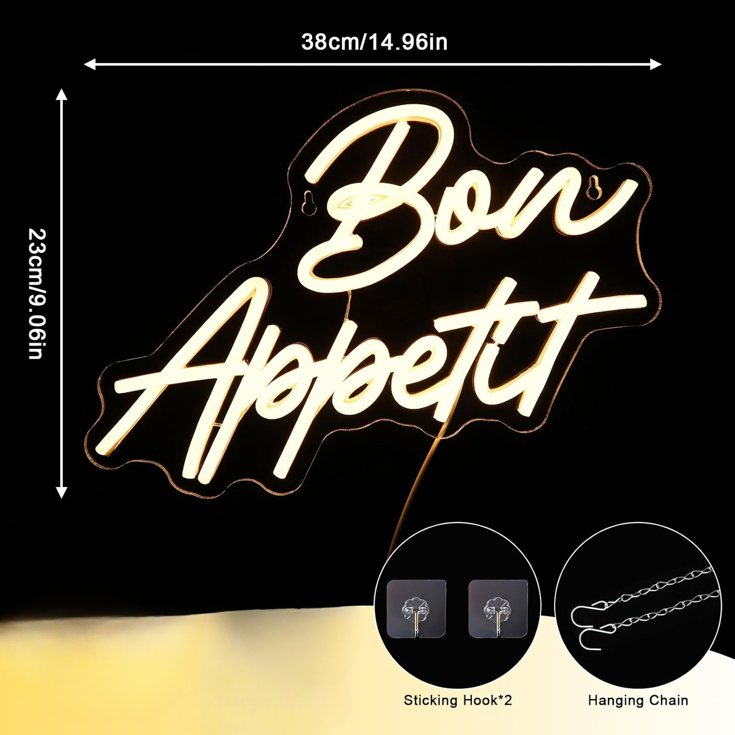 Bon Appetit Neon Light Sign LE - Commercial Kitchen Store avaliação e preço