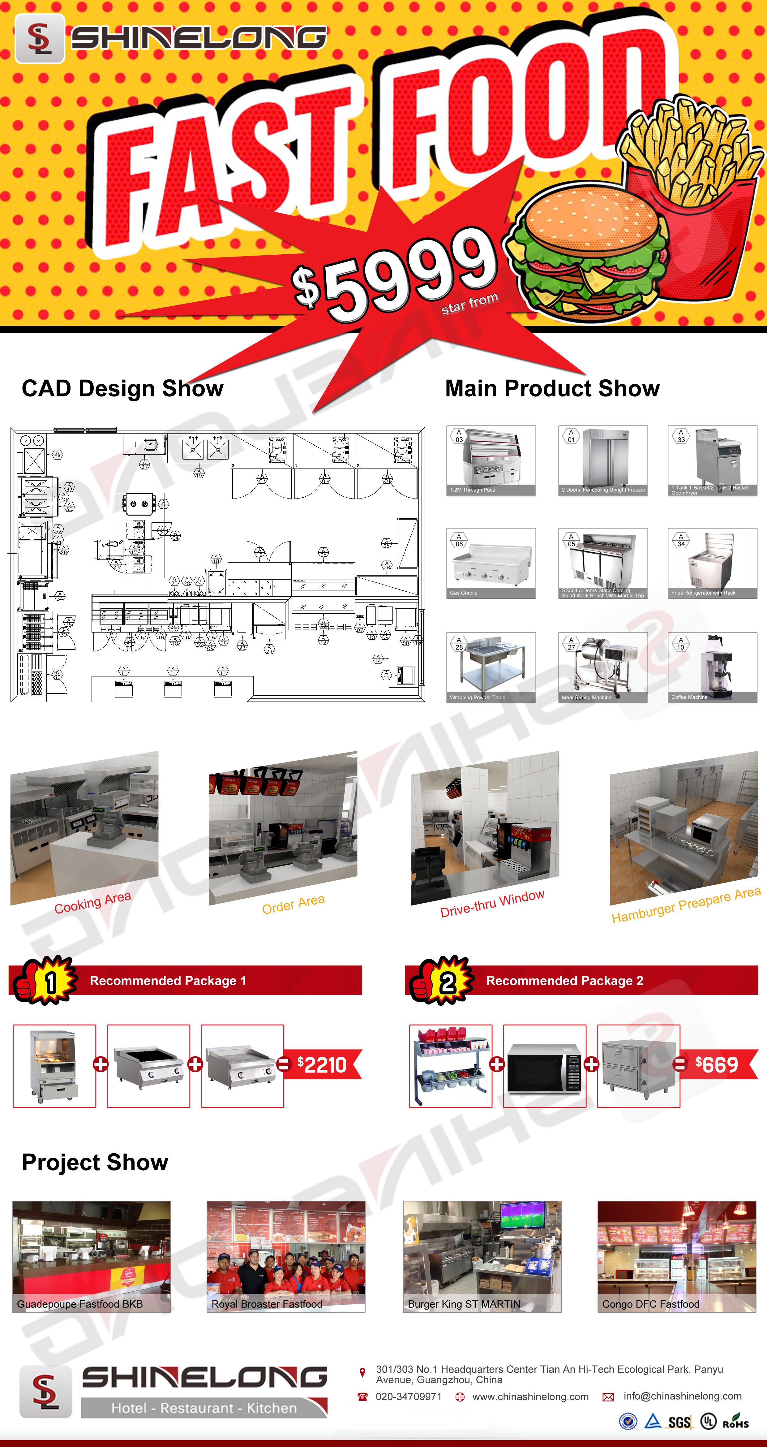 Fast Food Restaurant Equipment - Commercial Kitchen Layouts avaliação e preço