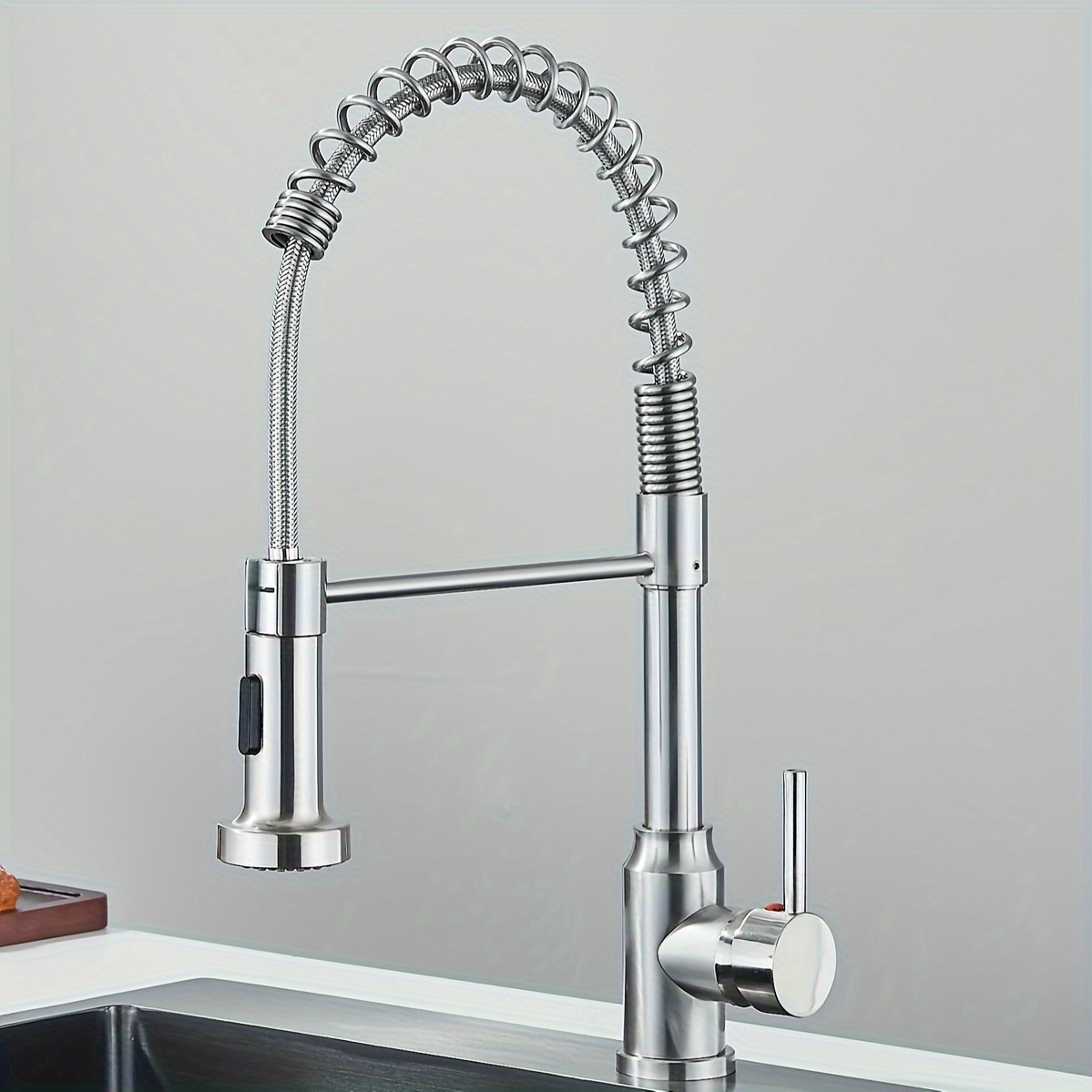 Matte Black Kitchen Faucet Fea - Commercial Kitchen Tap With Spray avaliação e preço