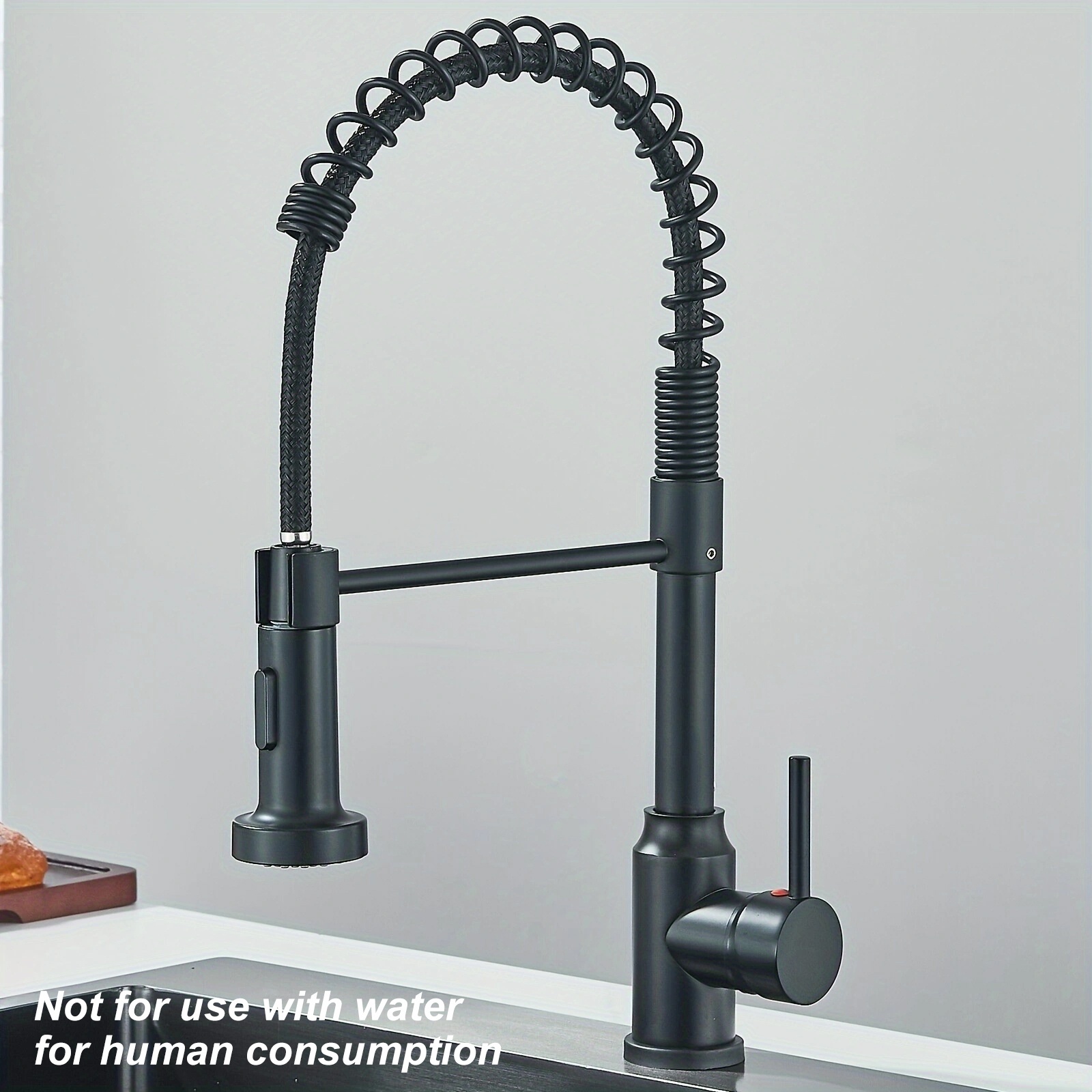 Matte Black Kitchen Faucet Fea - Commercial Kitchen Tap With Spray avaliação e preço