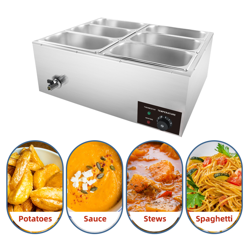 Stainless Steel Electric Food  - Bain Marie Food Warmer avaliação e preço